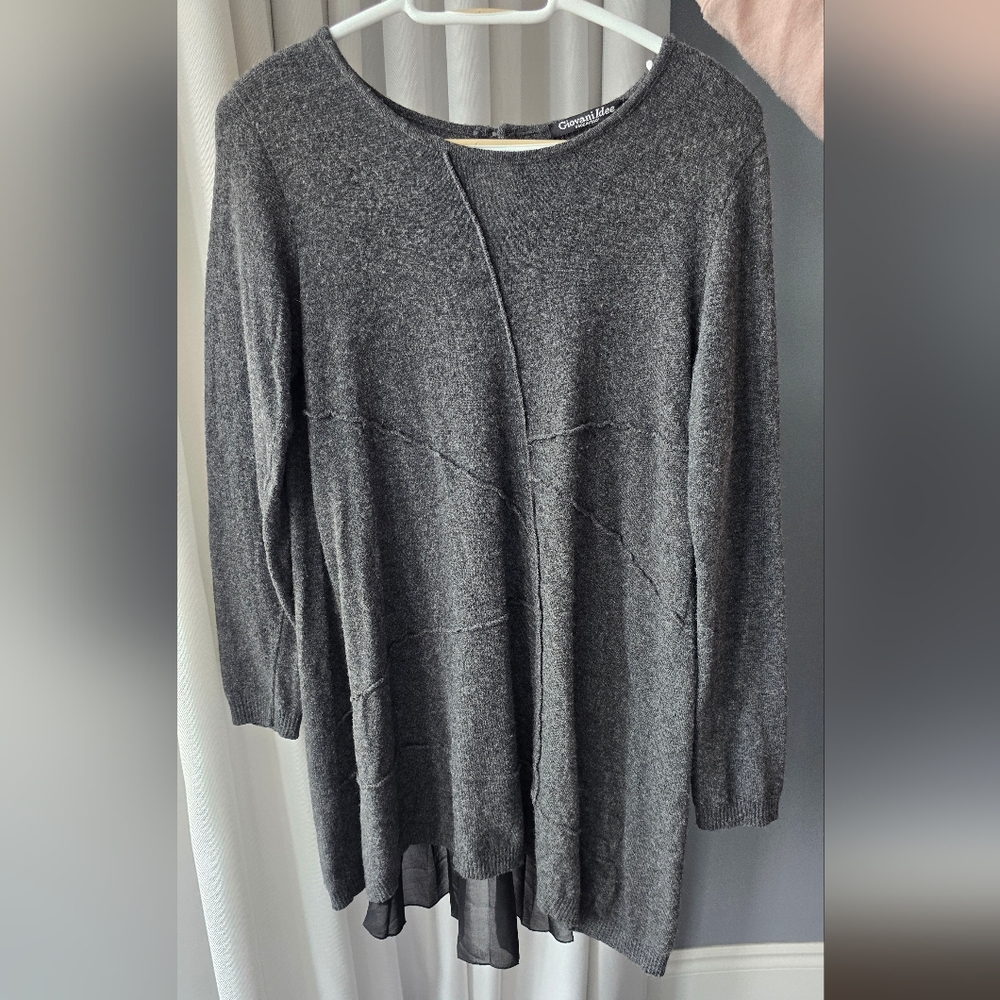 Charter Club Gray Sweater Tunic